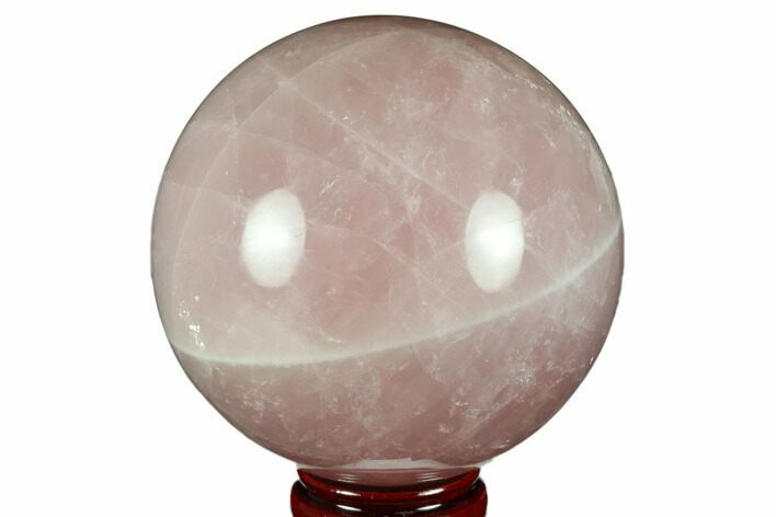 Polished Rose Quartz Sphere - Madagascar #177791